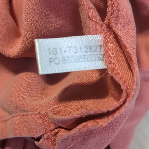 Tommy Bahama 100% Silk Short Sleeve Salmon Button Up Mens Large Casual Shirt - Picture 14 of 16